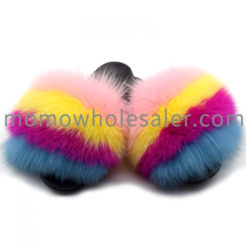real fur slides wholesale